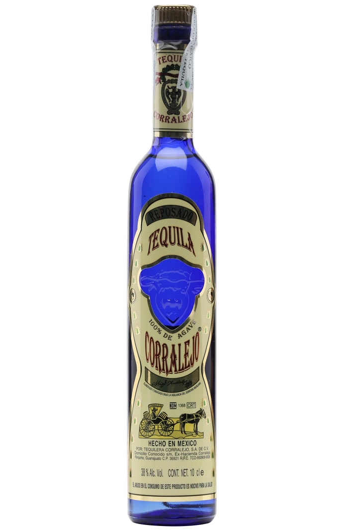 Blue Bottle Tequila | Corralejo Tequila | Corralejo Reposado Tequila Tall Blue