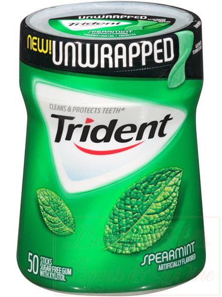 Trident Unwrapped 50 stick container