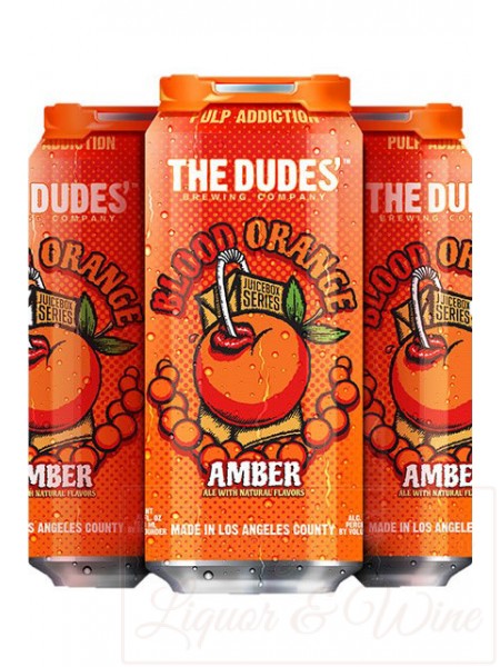 The Dudes Blood Orange Amber Beer 4-Pack