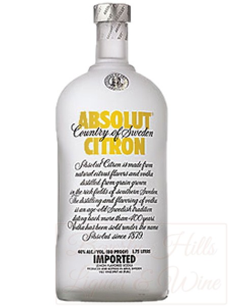 Absolut Citron Vodka 1.75 LTR