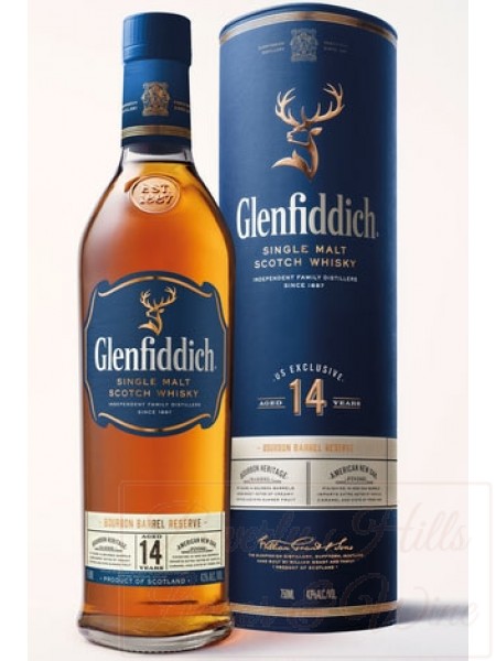 Glenfiddich 14 Years Single Malt Scotch -Bourbon Barrel Reserve