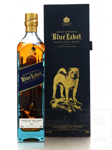 Vintage 2018 Johnnie Walker Blue Label Year Of the Dog Limited Edition