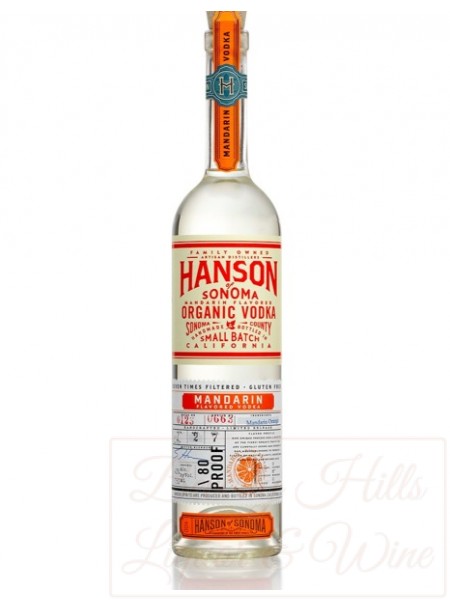 Hanson of Sonoma Organic Vodka Mandarin Flavored
