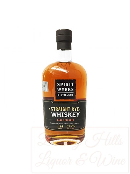 Spirit Works Straight Rye Whiskey-- ORGANIC 