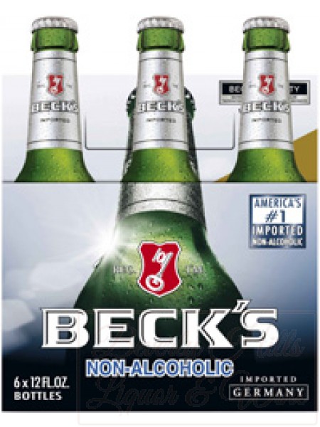 Beck's Non-Alcoholic 6-pack cold bottles