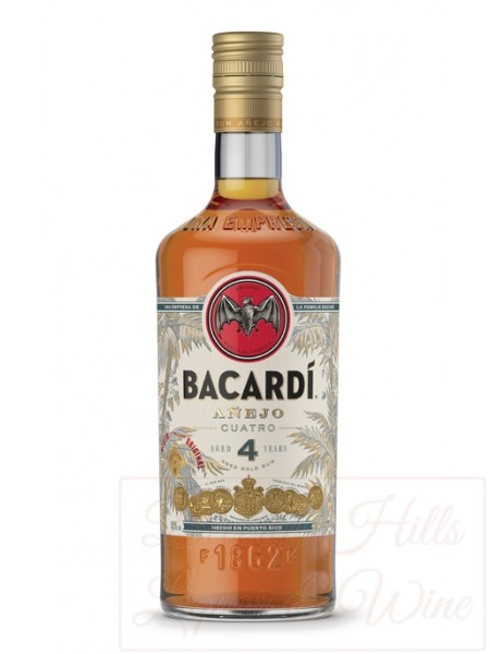 Bacardi Anejo Cuatro 4 Year Old Rum