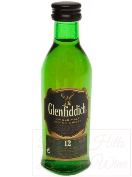 Glenfiddich 12 Years Old Single Malt Scotch 50ML