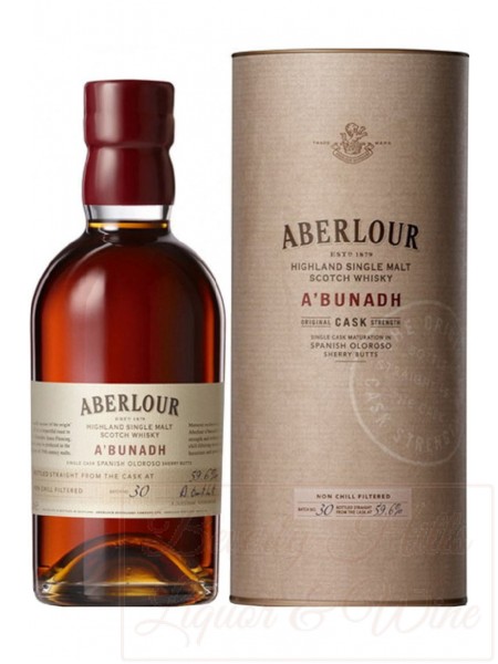 Aberlour A'Bunadh Cask Strength Highland Single Malt Scotch