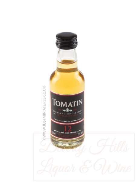 Tomatin Highland Single Malt Scotch aged 12 years 50ML