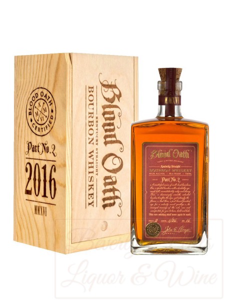 Blood Oath 2016 pact no.2 Bourbon Whiskey