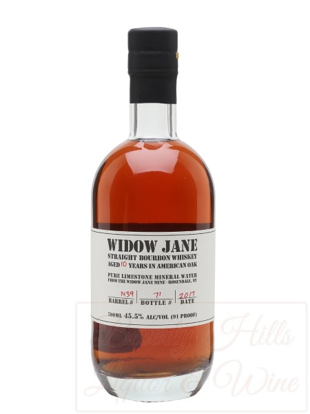 Widow Jane Straight Bourbon Whiskey Aged 10 Years in American Oak