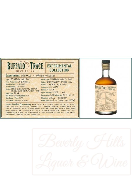 Buffalo Trace  Experimental Collection Organic 6 Grain Whiskey