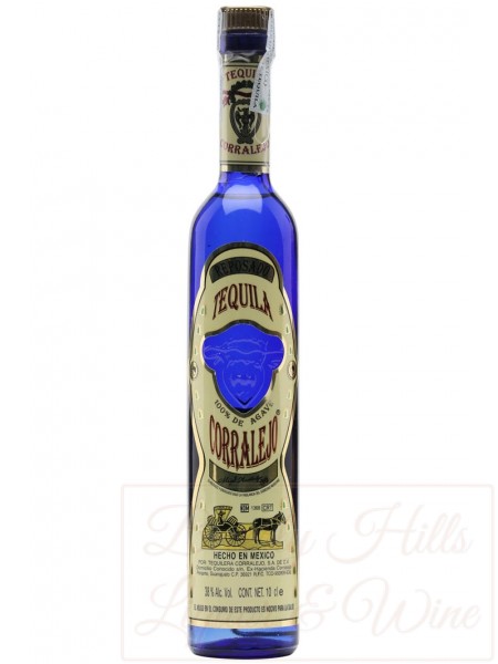 Blue Bottle Tequila | Corralejo Reposado Tequila Tall Blue Bottle 2