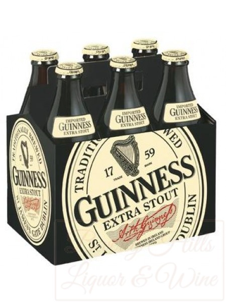 Guinness Extra Stout 6-pack cold bottles