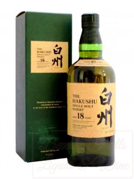 The Hakushu Aged 18 years Single Malt Japanese Whisky
