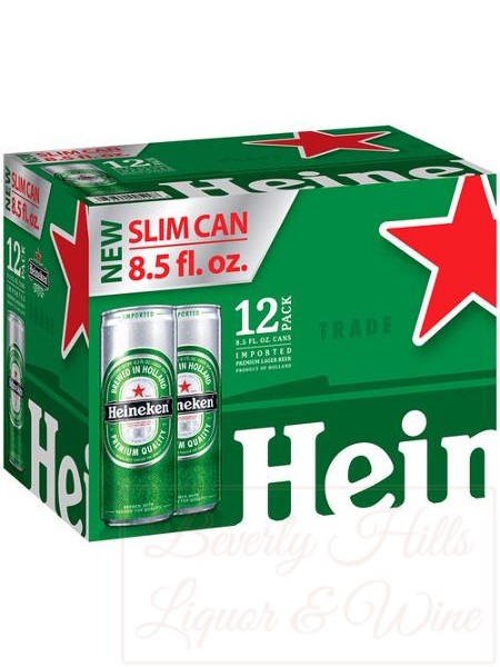Heineken 12 pack cold 8.5oz. cans