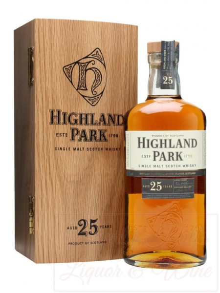 Highland Park Single Malt 25 Years Old Scotch