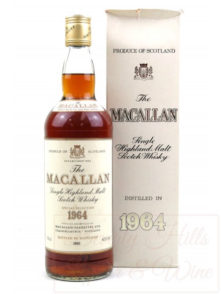 The Macallan Scotch Distilled in 1964 Beverly Best