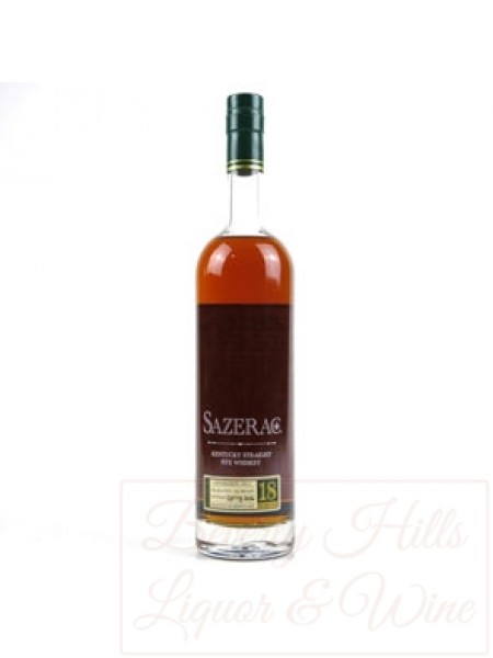 Sazerac Kentucky Straight Rye Whiskey 18 Years Old Spring 2016
