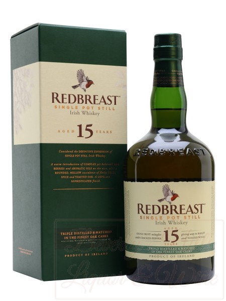 Redbreast Aged 15 years Single Pot Still Irish Whiskey