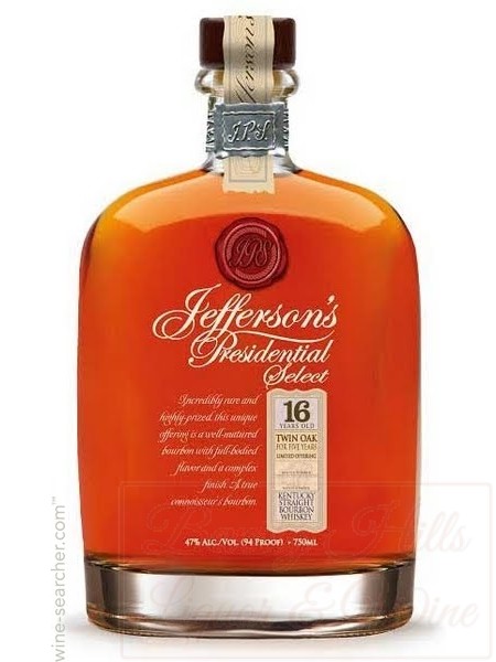 Jefferson's Presidential Select 16 Year Old Kentucky Straight Bourbon Whiskey, USA