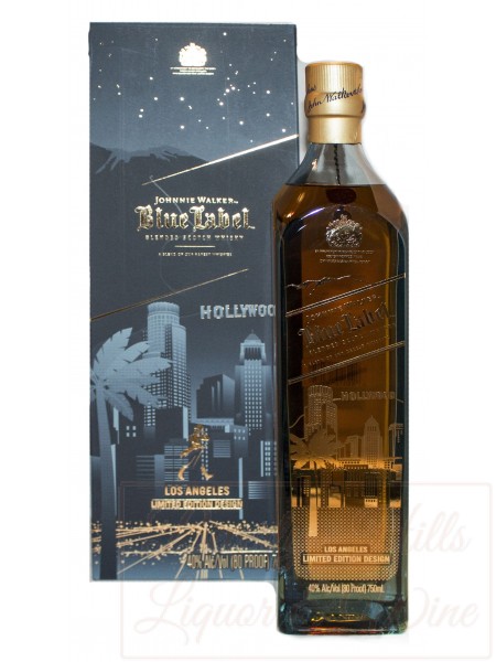 Johnnie Walker Blue Label Blended Scotch Whisky LOS ANGELES/ HOLLYWOOD Limited Edition Design 2021