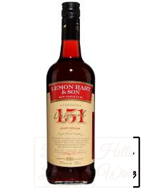 Lemon Hart & Son "Overproof" Original 151 Rum