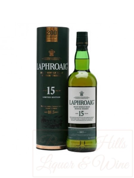 Laphroaig 15 Years Islay Single Malt Scotch Whisky  Limited Edition 200th Anniversary Limited Edition 