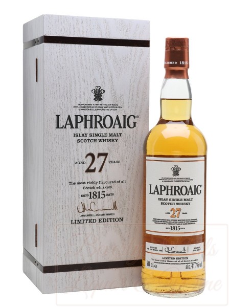 Laphroaig Islay Single Malt Scotch Whisky Aged 27 Years