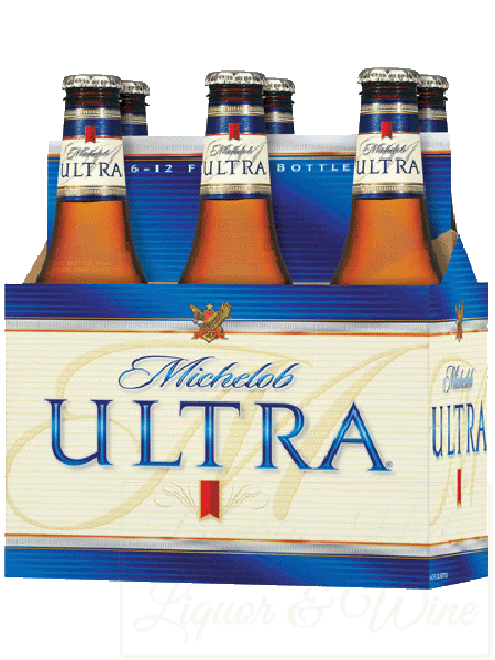 Michelob Ultra six pack chilled bottles