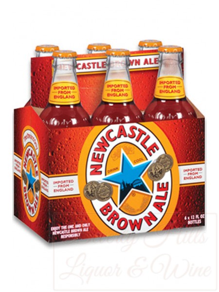Newcastle Brown Ale 6-pack cold bottles