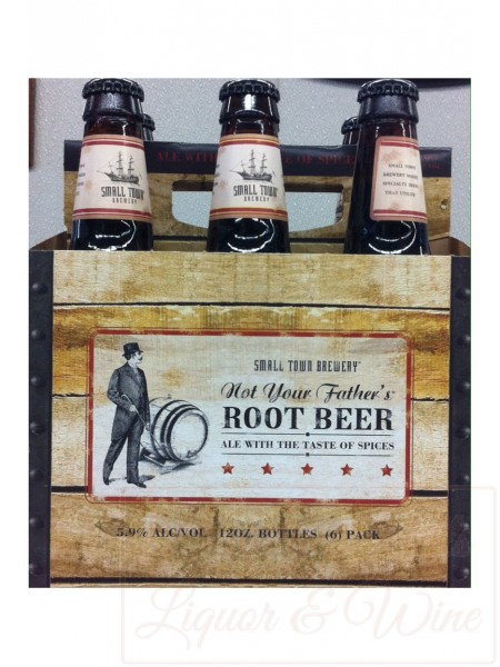 Not Your Father's Root Beer six pack chilled bottles