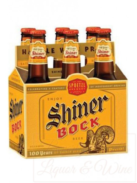 Spoetzl Shiner Bock 6-pack cold bottles
