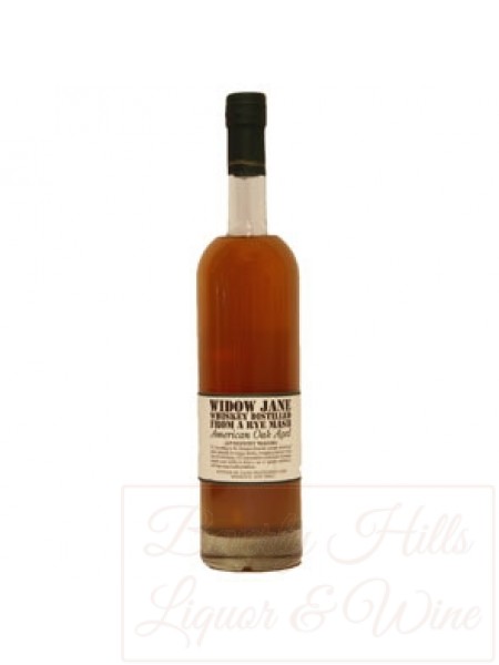 Widow Jane Whiskey Distilled From A Rye Mash American Oak Aged