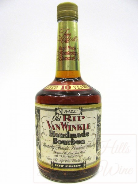 Old Rip Van Winkle Aged 10 Years Squat Bottle Kentucky Straight Bourbon Whiskey (pappy) 2012 