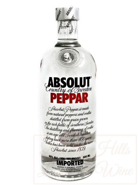Absolut Peppar Vodka 750 ML