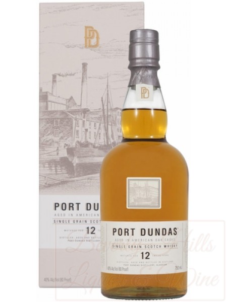 Port Dundas Single Grain Scotch Whisky Aged 12 Years 
