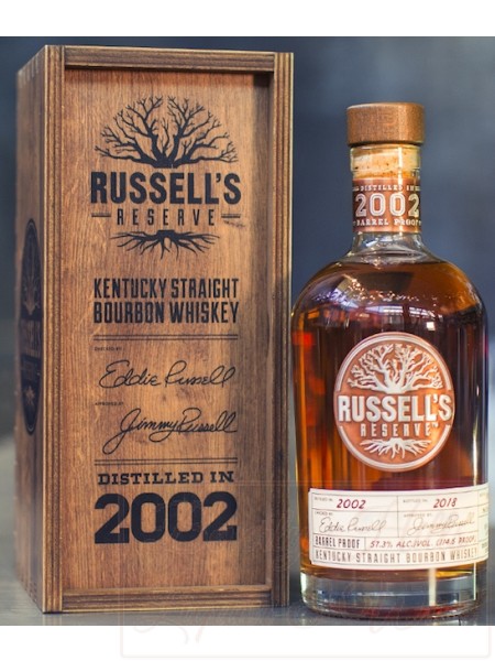 Russell's Reserve Kentucky Straight Bourbon Whiskey Distilled in 2002