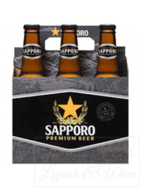 Sapporo Premium Beer 6-pack cold bottles