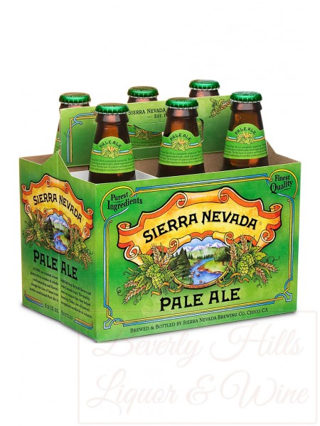 Sierra Nevada Pale Ale 6-pack bottles, chilled