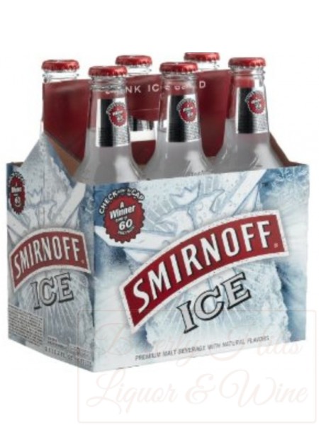 Smirnoff Original Ice 6-pack chilled bottles