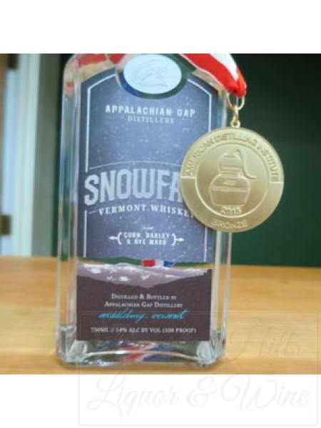 Appalachian Gap Distillery Snowfall Spirit of Vermont