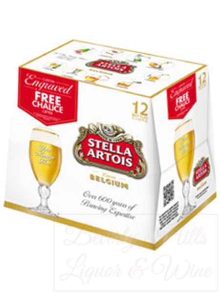 Stella Artois 12-pack cold bottles