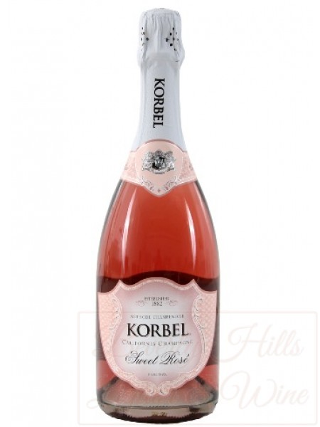Korbel California Champagne Sweet Rose (Chilled in the Wine Cooler)