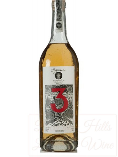 123 Certified Organic "Tres" Anejo Tequila