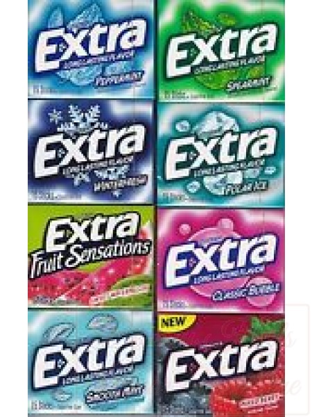 Wrigley's Extra Gum, in multiple flavors