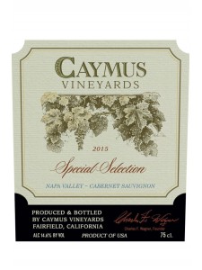 2015 Caymus Vineyards Special Selection Cabernet Napa Valley, USA