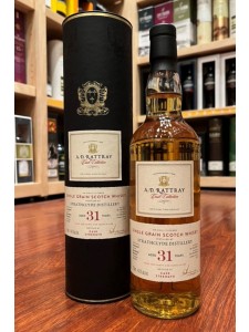 A.D. Rattray Cask Collection Single Grain Scotch Whisky Aged 31 Years Distilled at Strathclyde Distillery