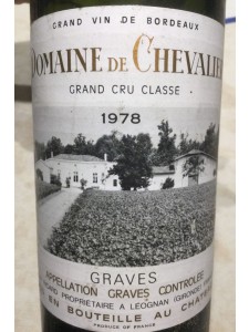 1978 Domaine de Chevalier Grand Cru Classe Appellation Graves Controlee