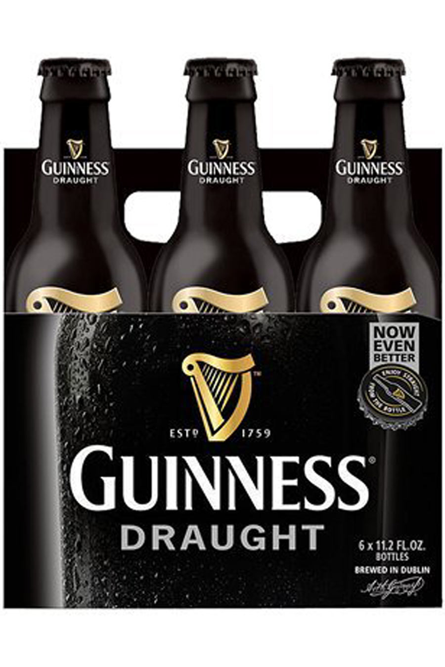 Guinness Draught 6pack cold bottles